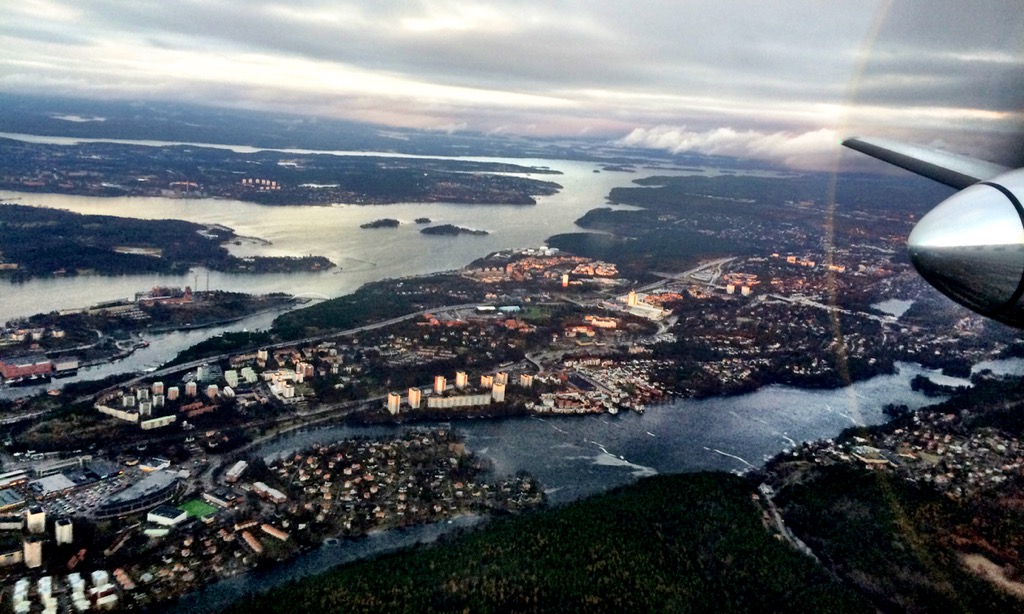 Utsikt från flygplan