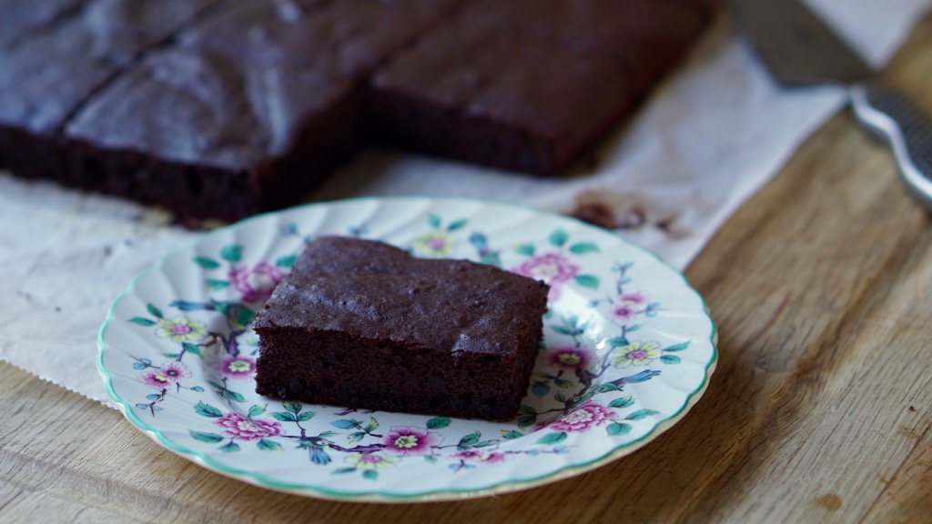 Chokladbrownie med bönor