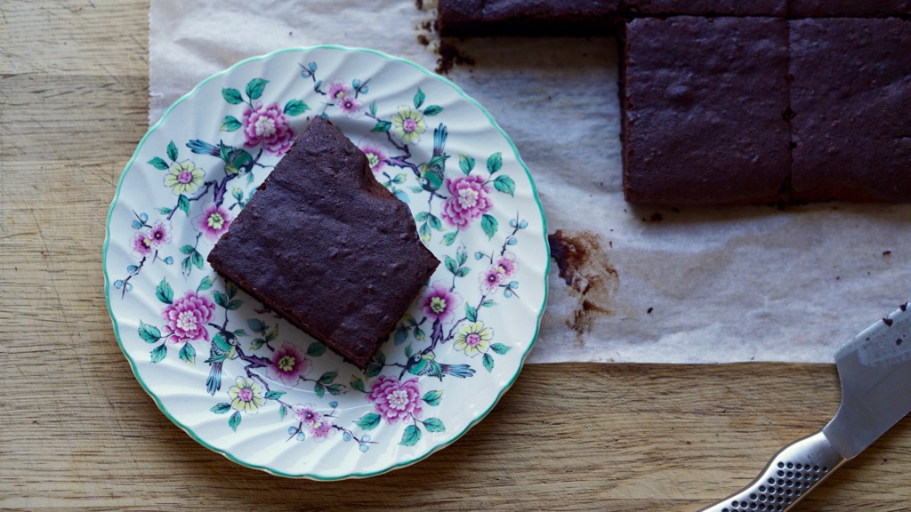 Chokladbrownie med bönor