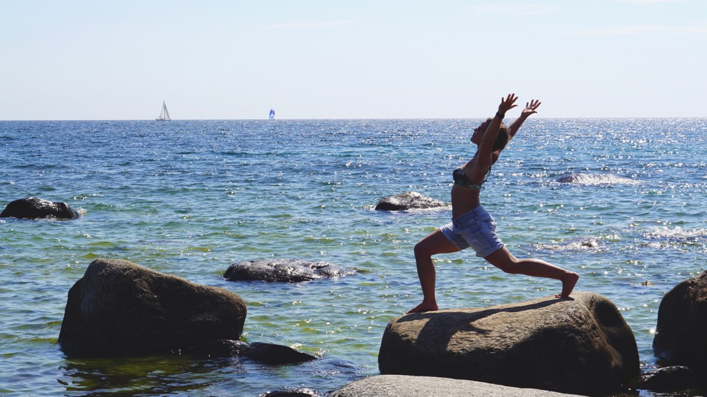 Yoga vid havet