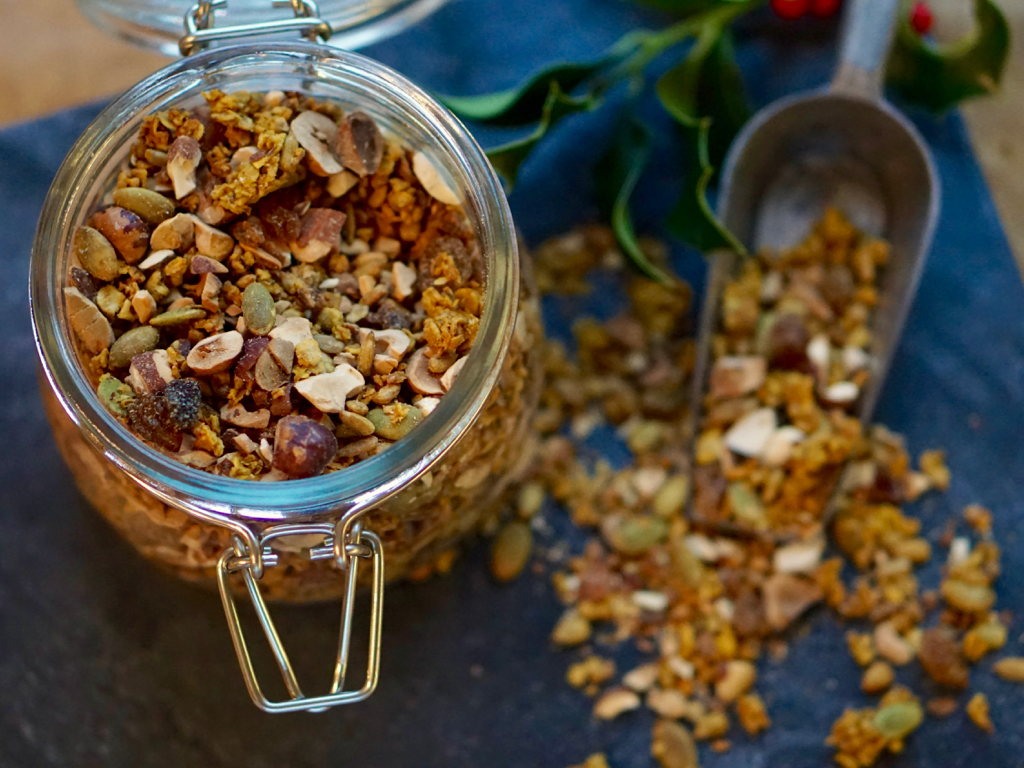 Saffransgranola